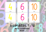 NUMBERS 1-10 karty trójdzielne