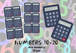NUMBERS 10-20 Gra memory