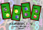 NUMBERS 1-10 "I have...Who has...?"
