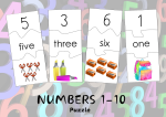 NUMBERS 1-10 Puzzle