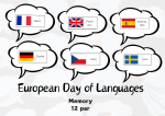 European Day of Languages Gra memory