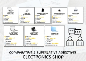 COMPARATIVE & SUPERLATIVE ADJECTIVES Electronics Shop 